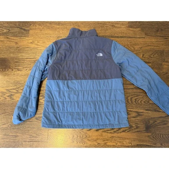The North Face 1/4 Button Pullover Mens XL Blue Long Sleeve Mock Neck TNF - Picture 3 of 8